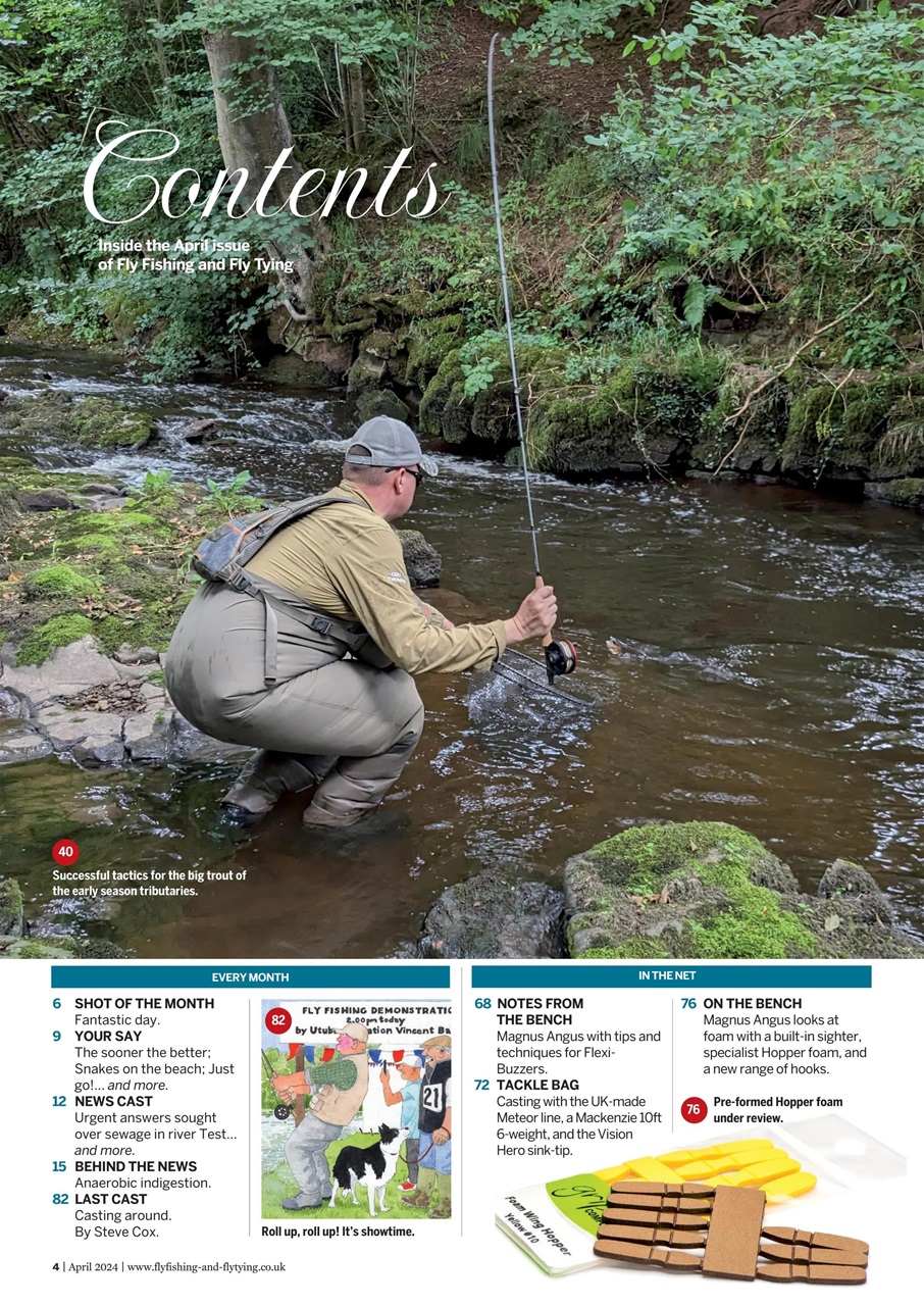 Fly Fishing and Fly Tying Magazine - April 2024 Back Issue