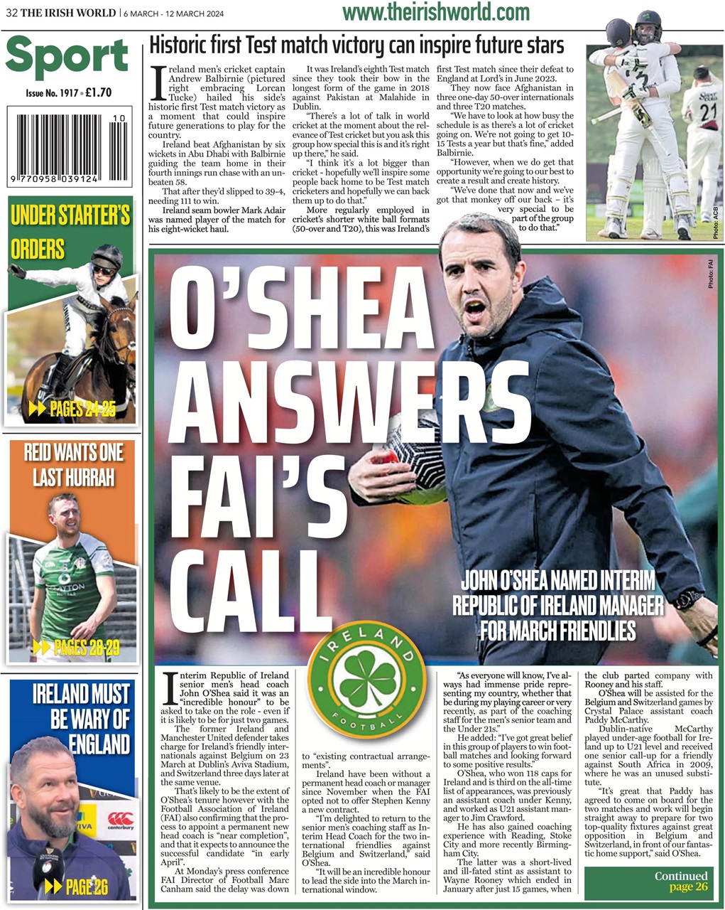 Irish World Preview Pages