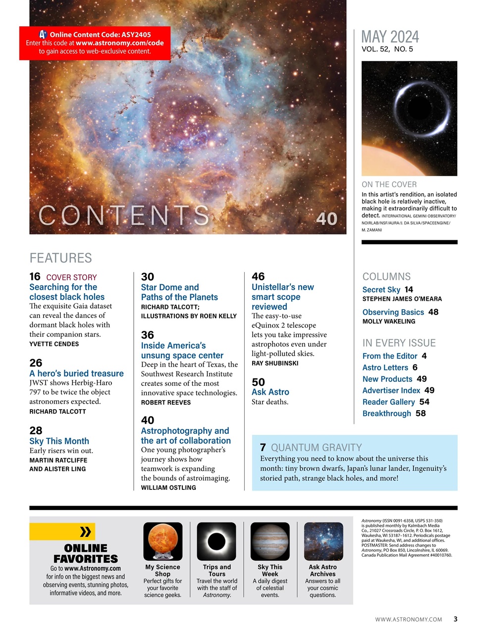 Astronomy Magazine - May 2024 Back Issue