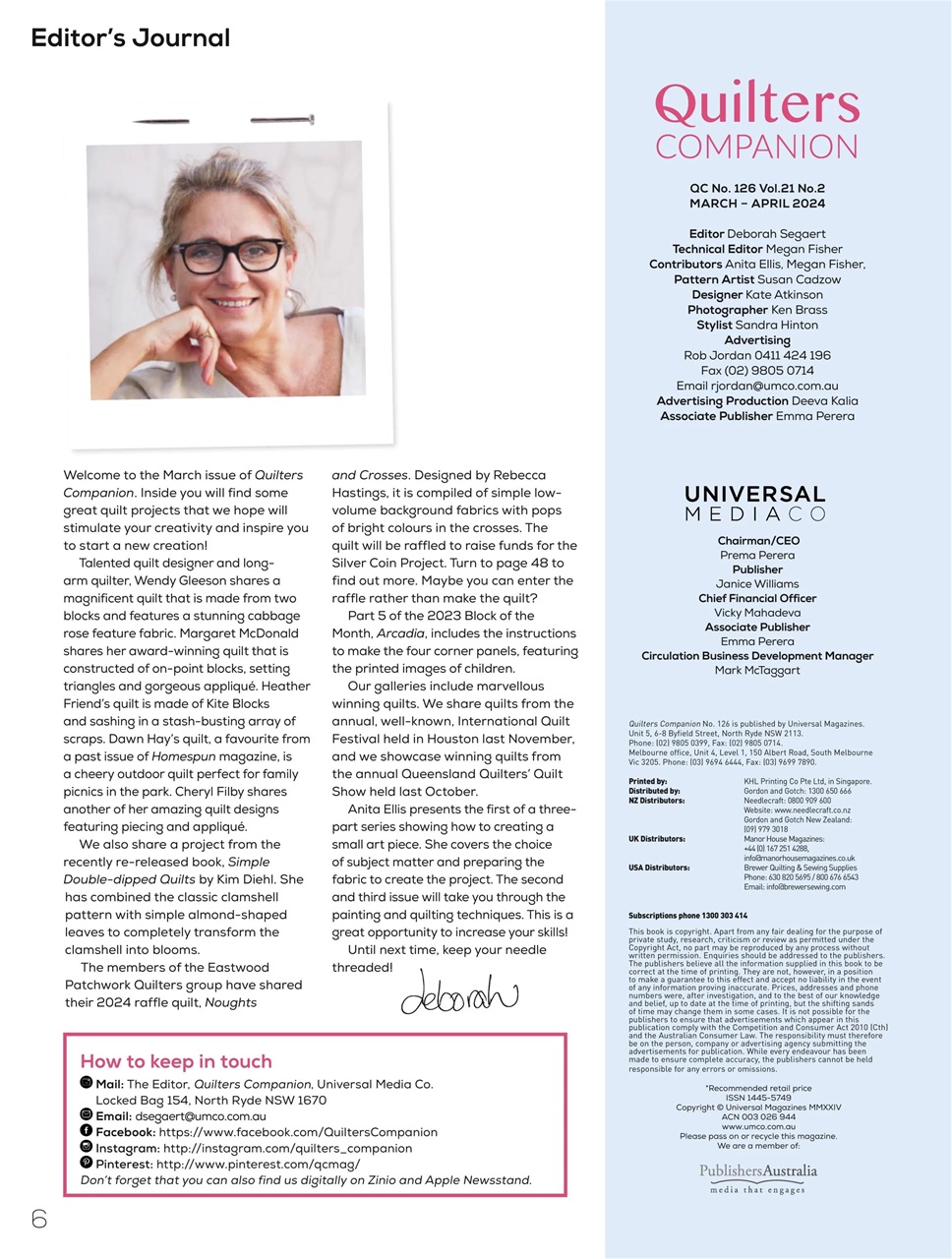 Quilters Companion Preview Pages