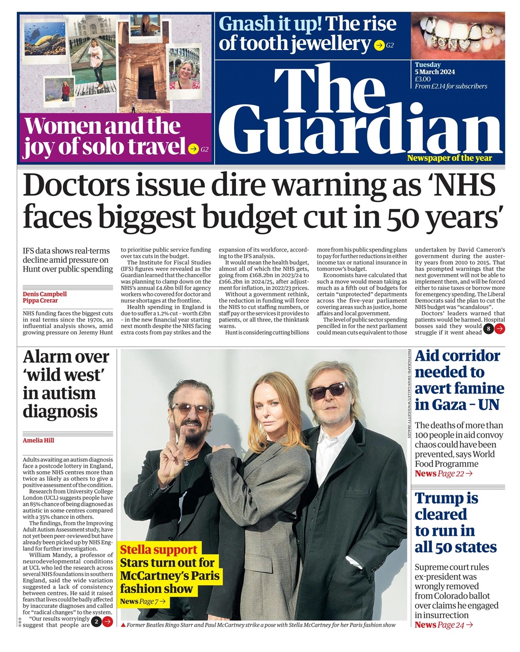 The Guardian Newspaper Preview Pages
