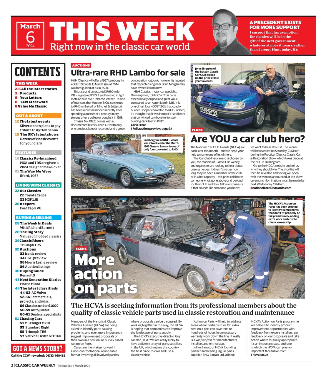 Classic Car Weekly Preview Pages