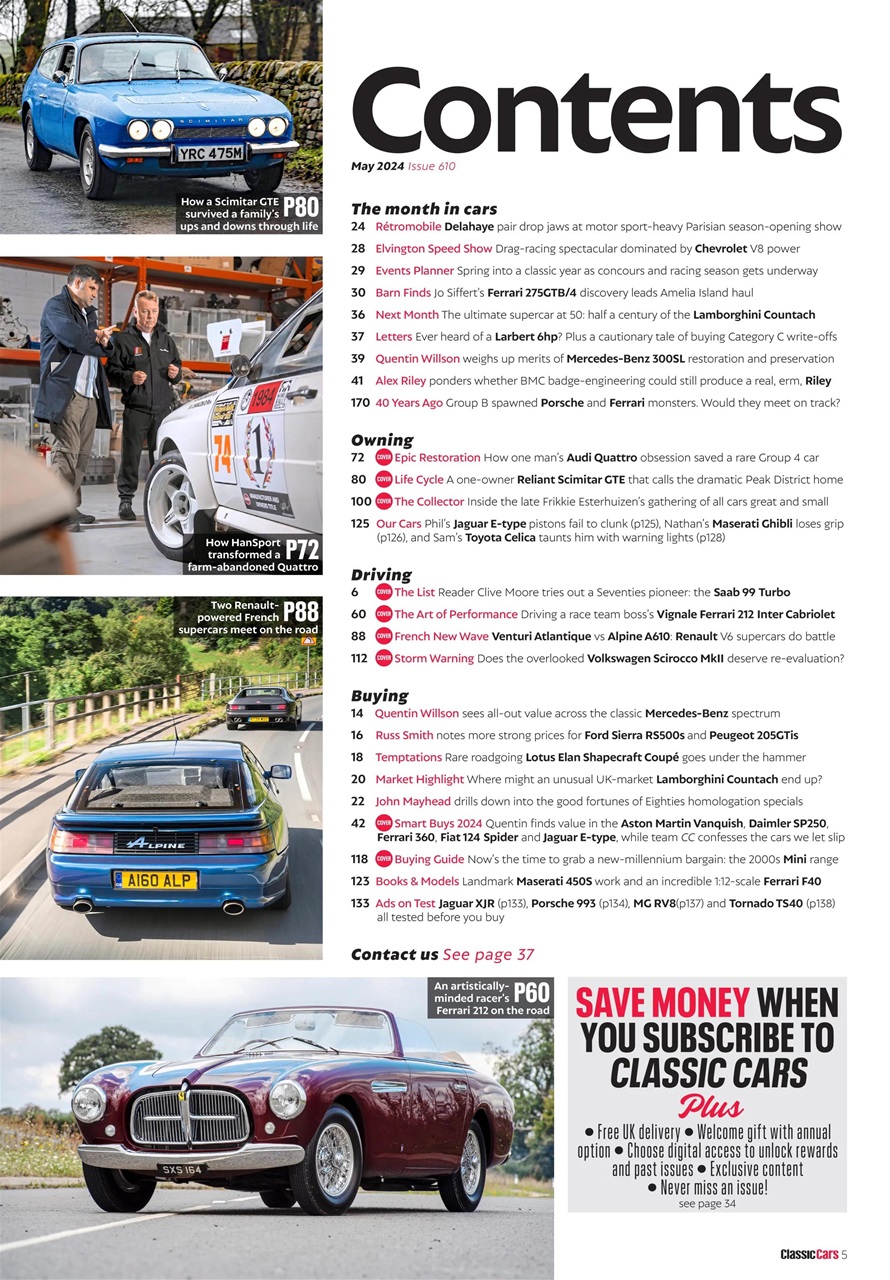 Classic Cars Preview Pages