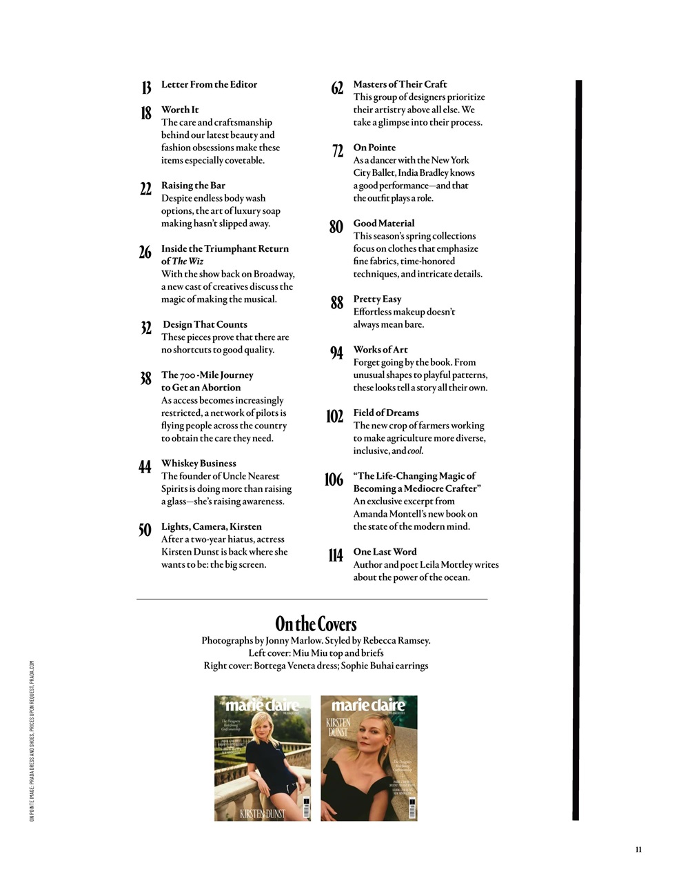 Marie Claire US Preview Pages