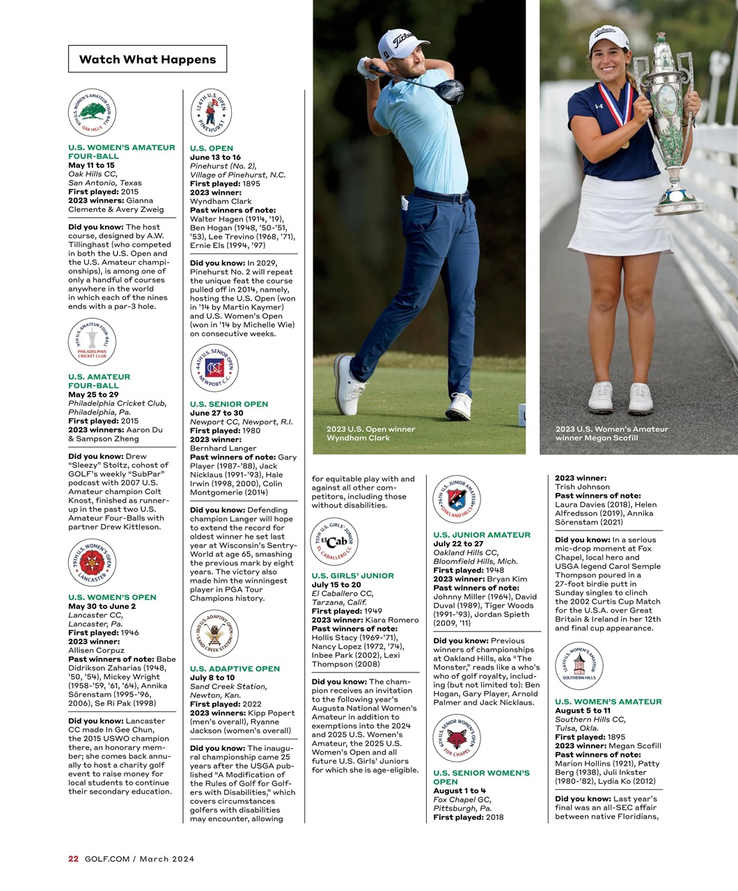 Golf Magazine Preview Pages