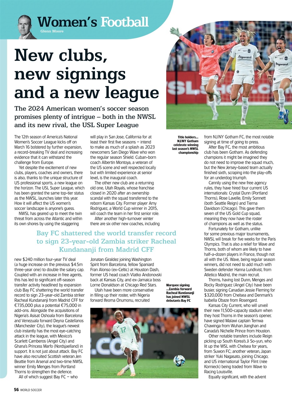 World Soccer Preview Pages