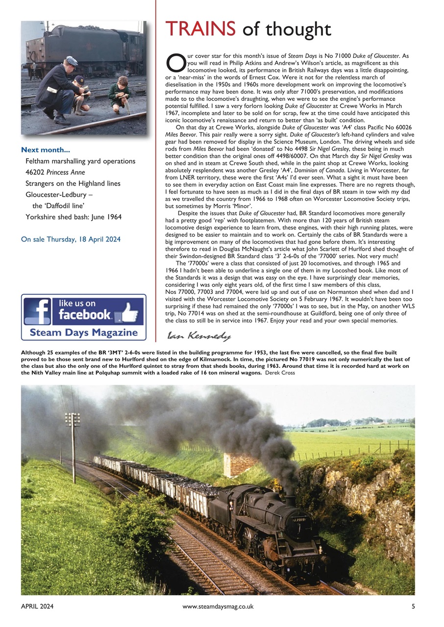 Steam Days Preview Pages