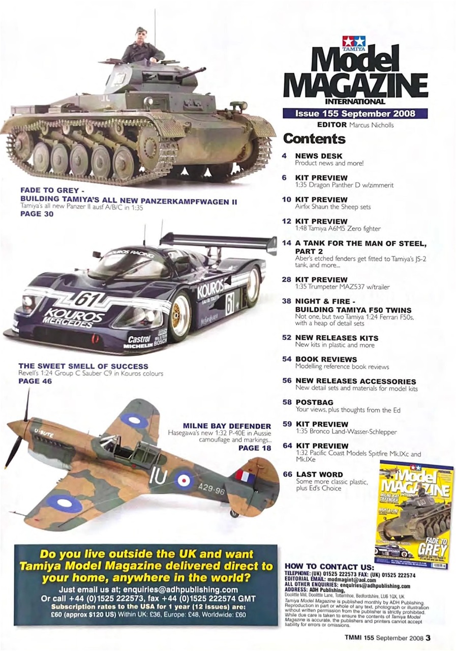 Tamiya Model Magazine Preview Pages