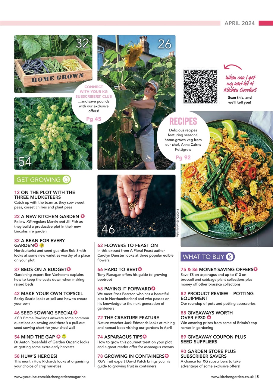 Kitchen Garden Magazine Preview Pages