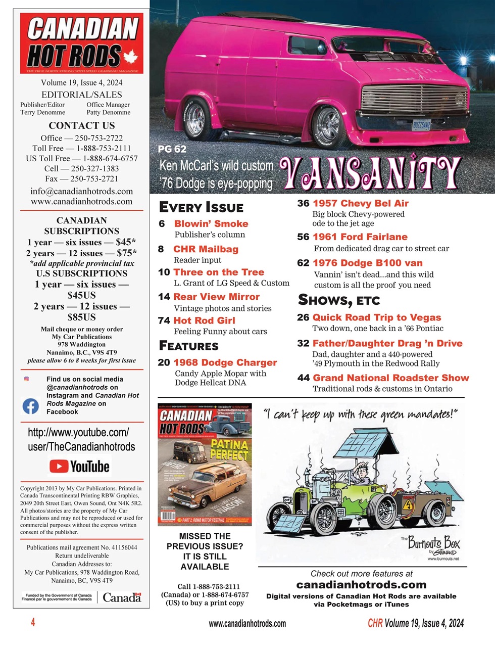 Canadian Hot Rods Preview Pages