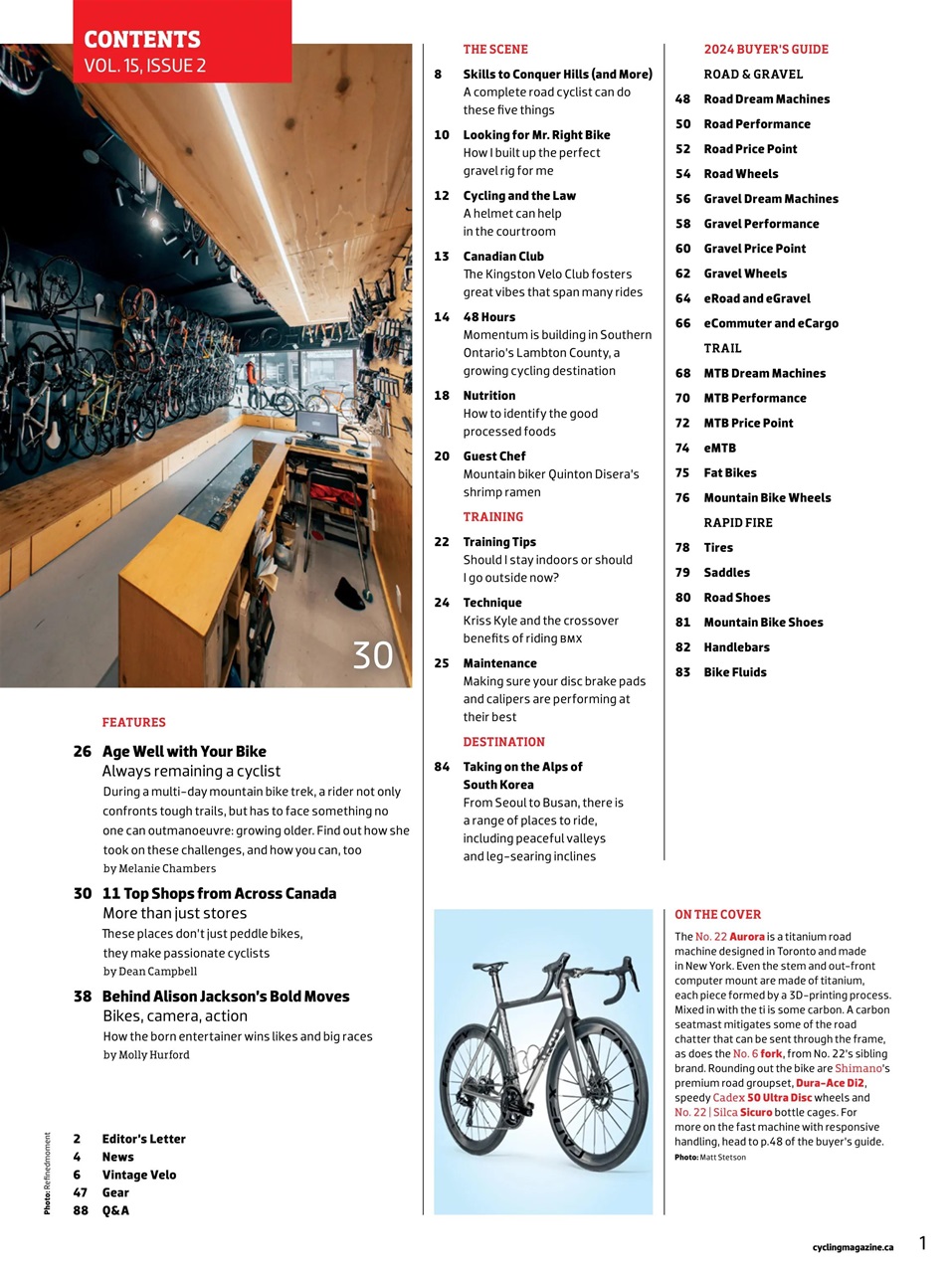 Canadian Cycling Magazine Preview Pages