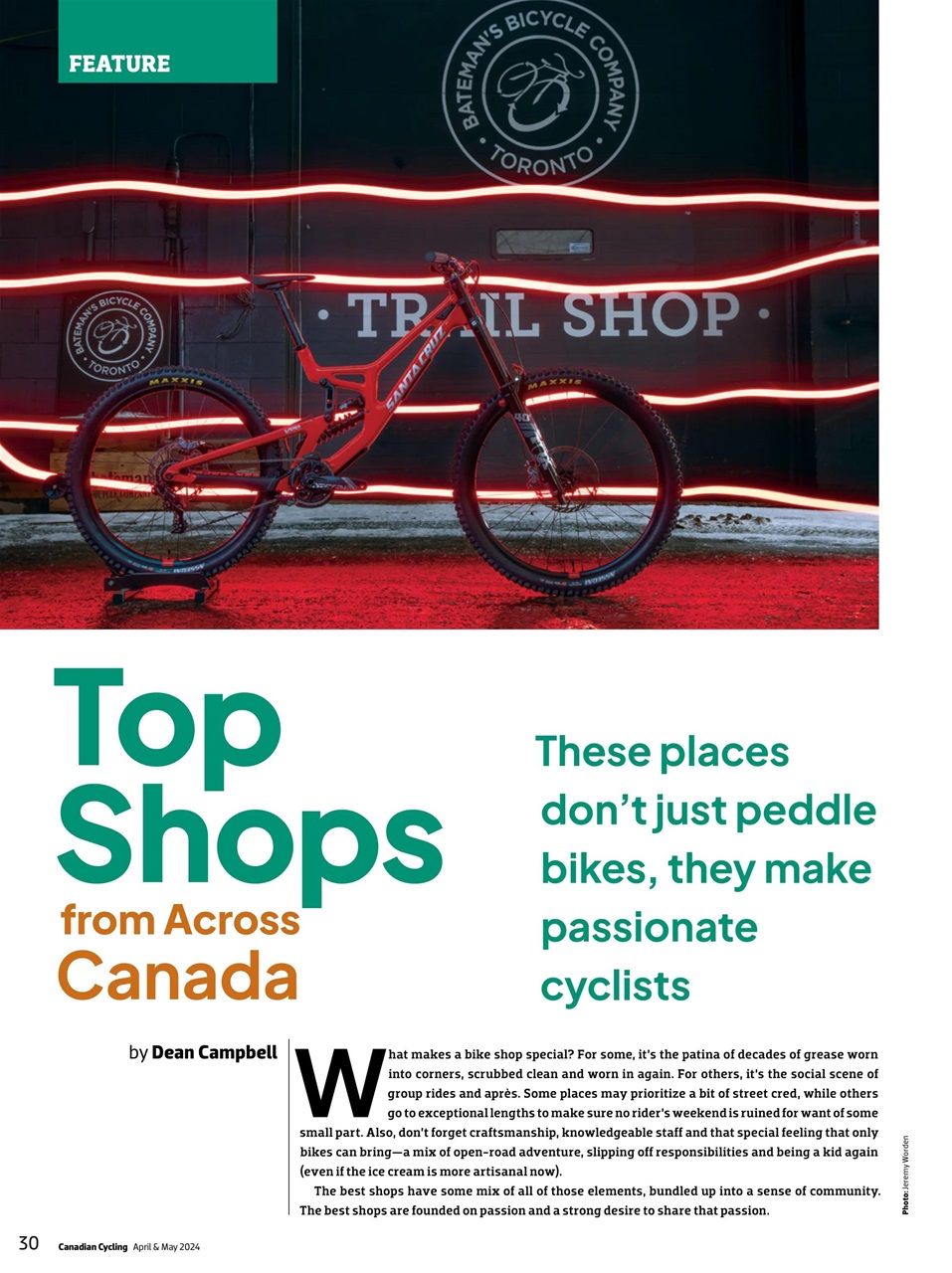Canadian Cycling Magazine Preview Pages
