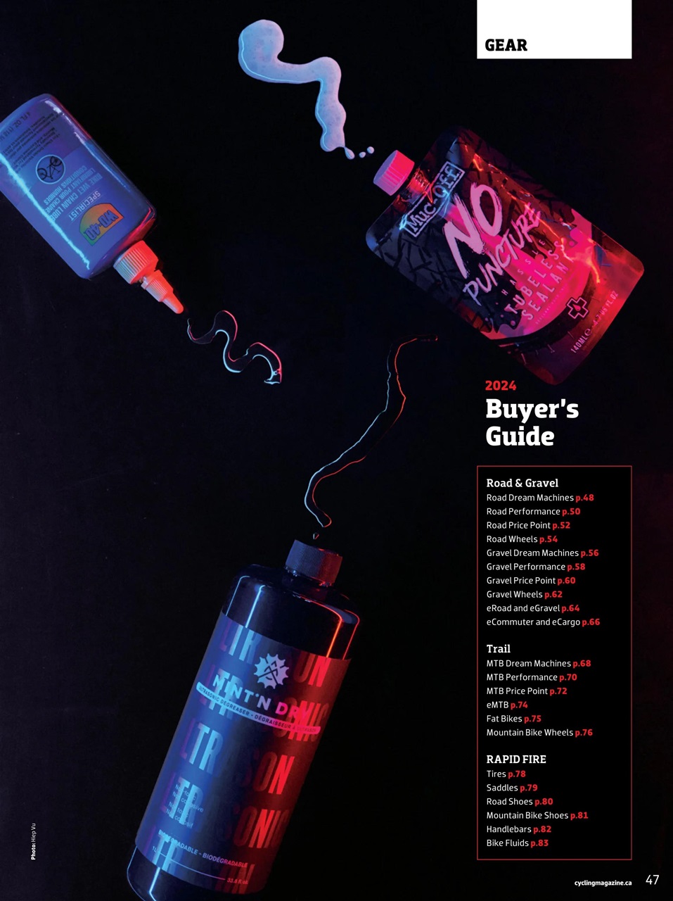 Canadian Cycling Magazine Preview Pages