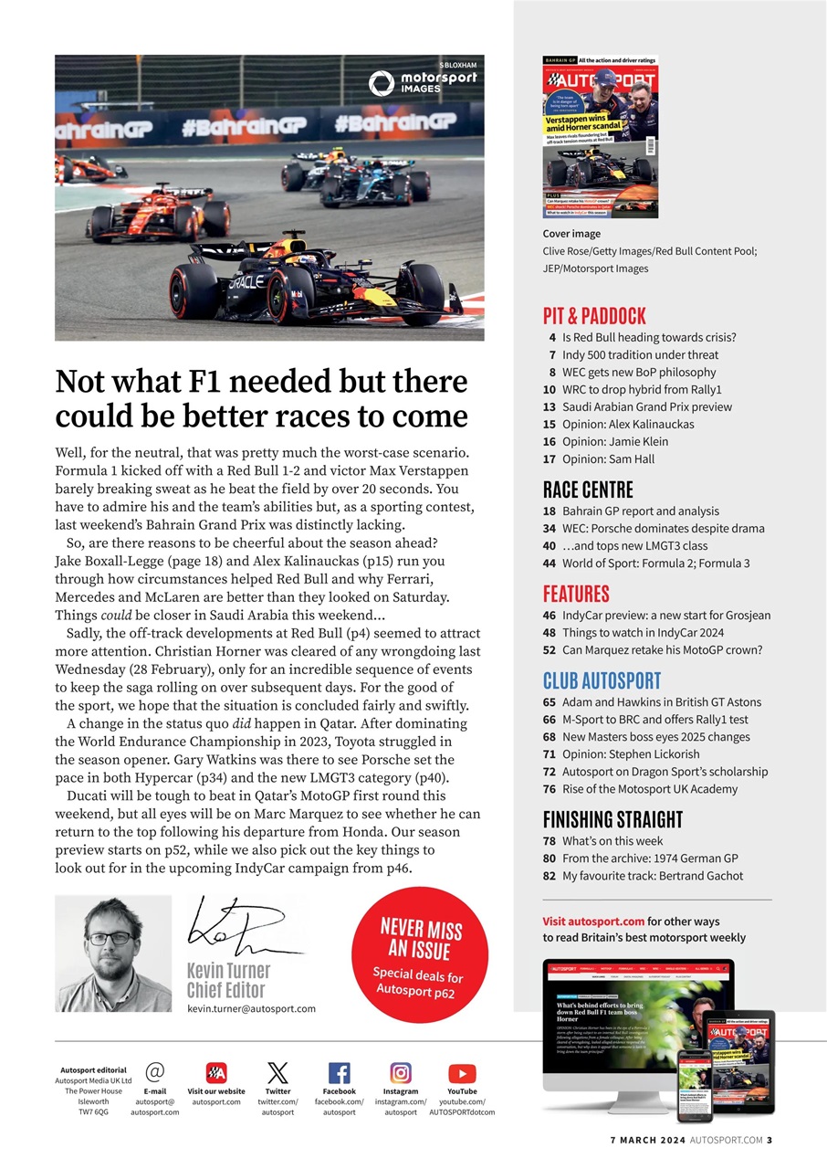 Autosport Preview Pages