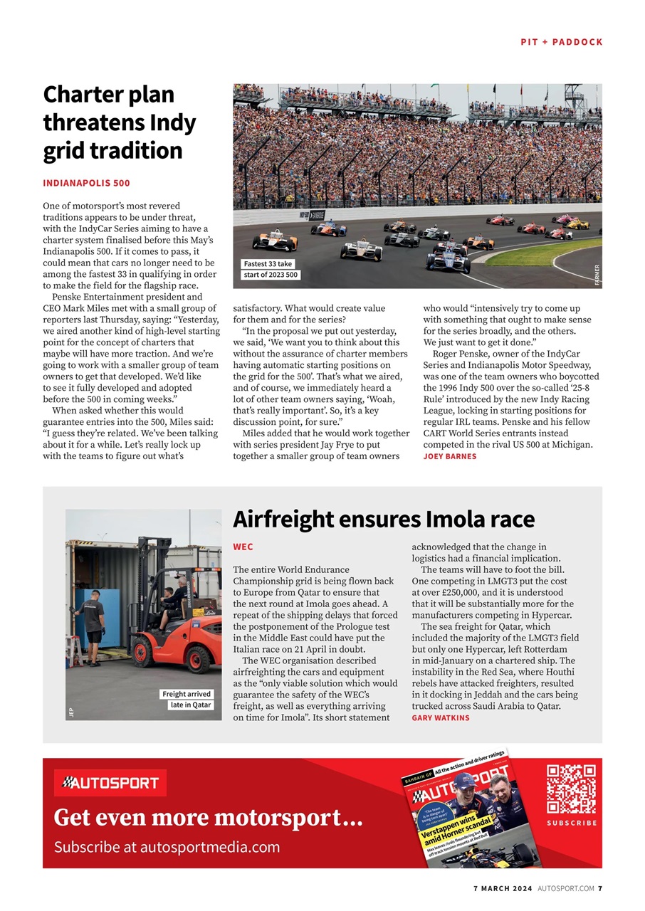 Autosport Preview Pages