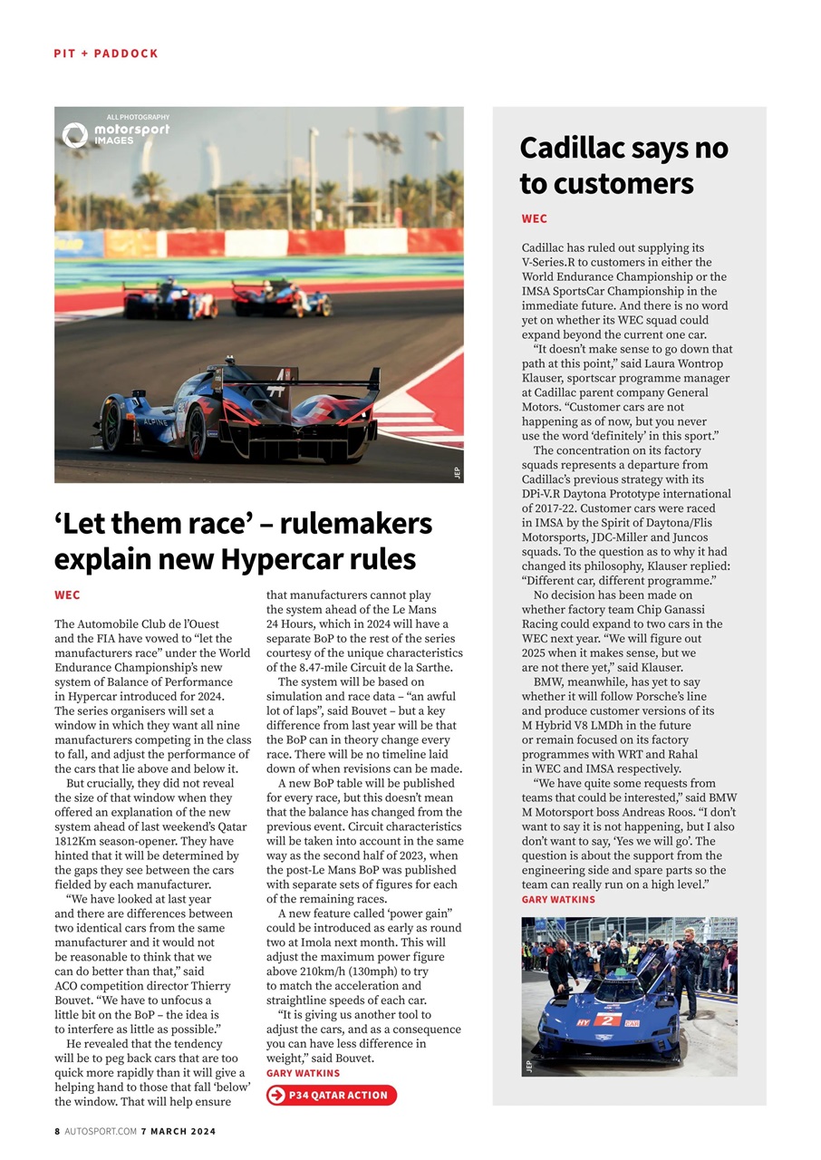 Autosport Preview Pages