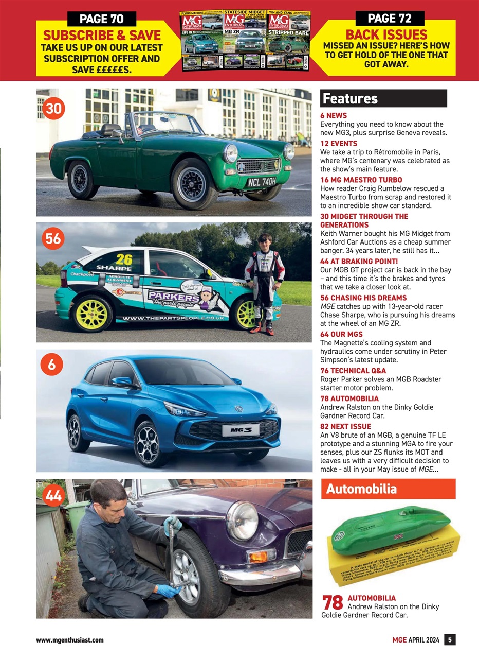 MG Enthusiast Preview Pages