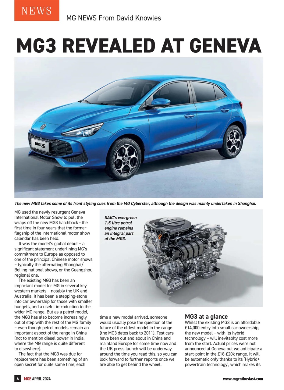 MG Enthusiast Preview Pages