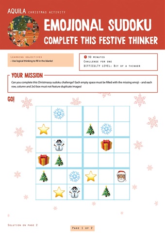 Aquila issue Emoji Suduko