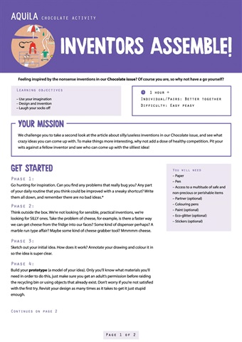 Aquila issue  Inventors assemble! 