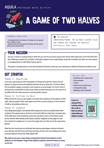 Aquila issue  A Game of Two Halves