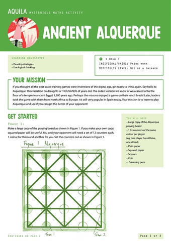 Aquila issue  Ancient Alquerque