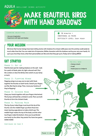 Aquila issue  Bird Hands