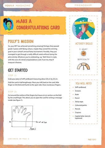 Aquila issue  Congratulations Card
