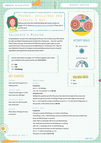 Aquila issue Pounds shillings pence