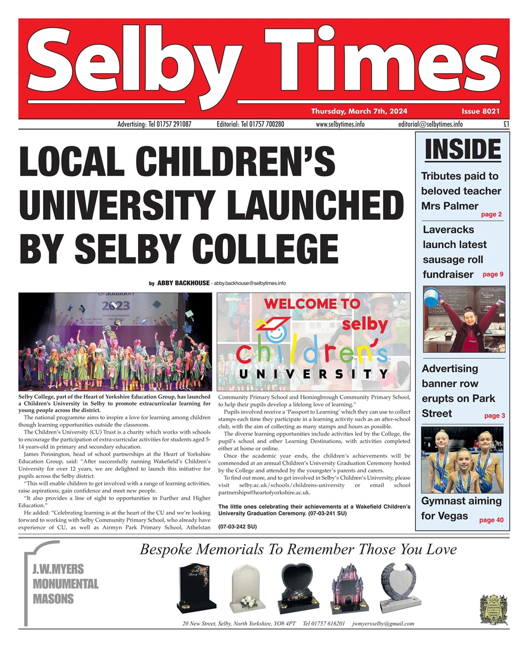 Selby Times Preview Pages