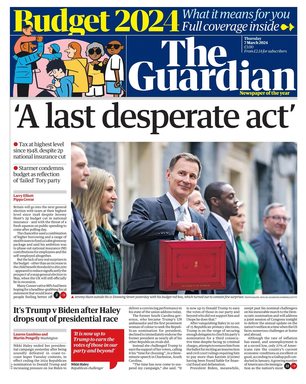 The Guardian Newspaper Preview Pages
