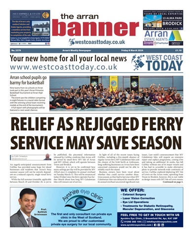 Arran Banner issue 08/03/2024