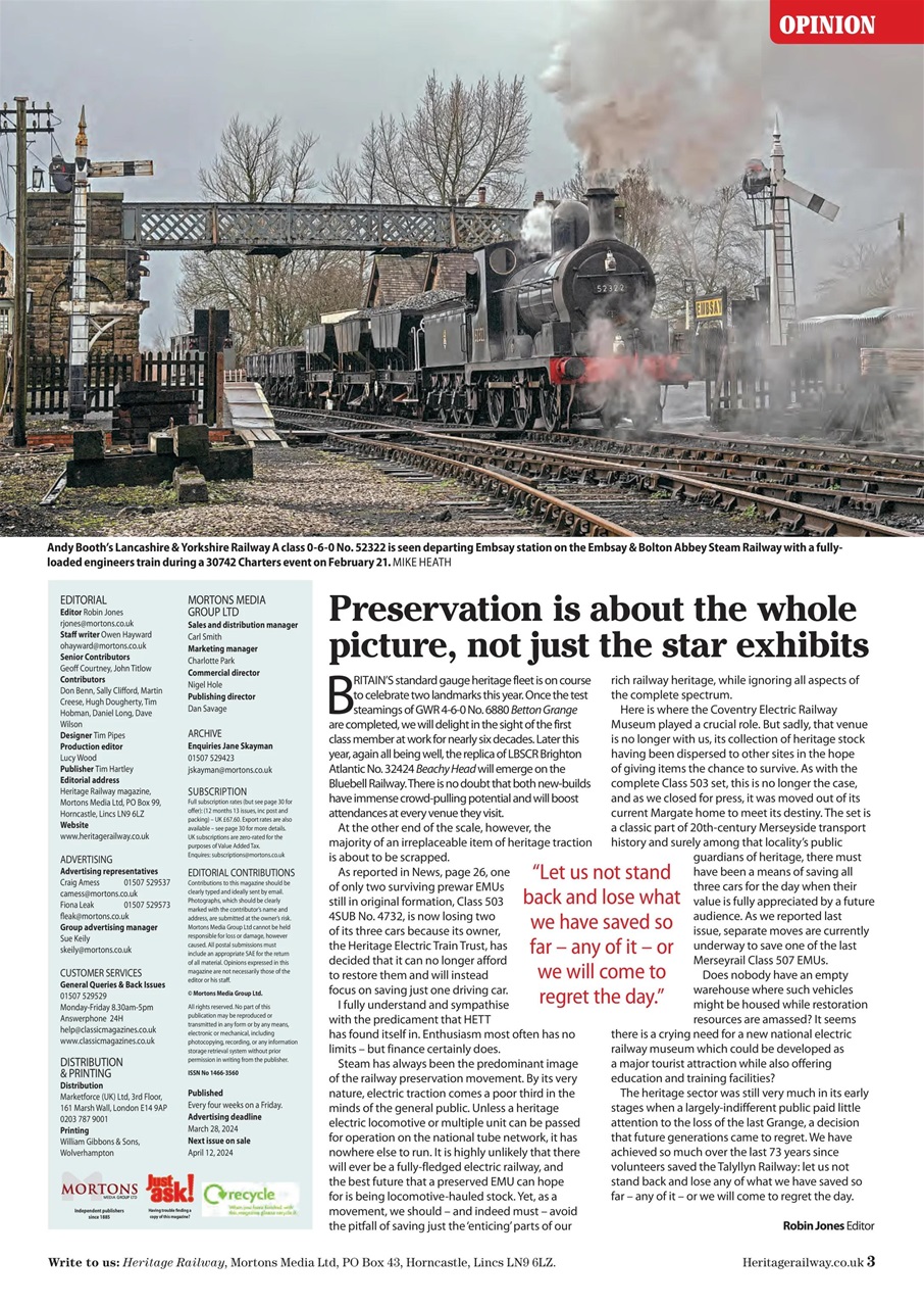 Heritage Railway Preview Pages