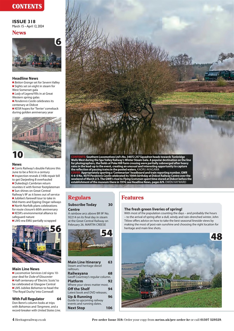 Heritage Railway Preview Pages