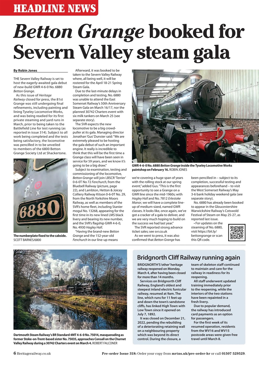 Heritage Railway Preview Pages