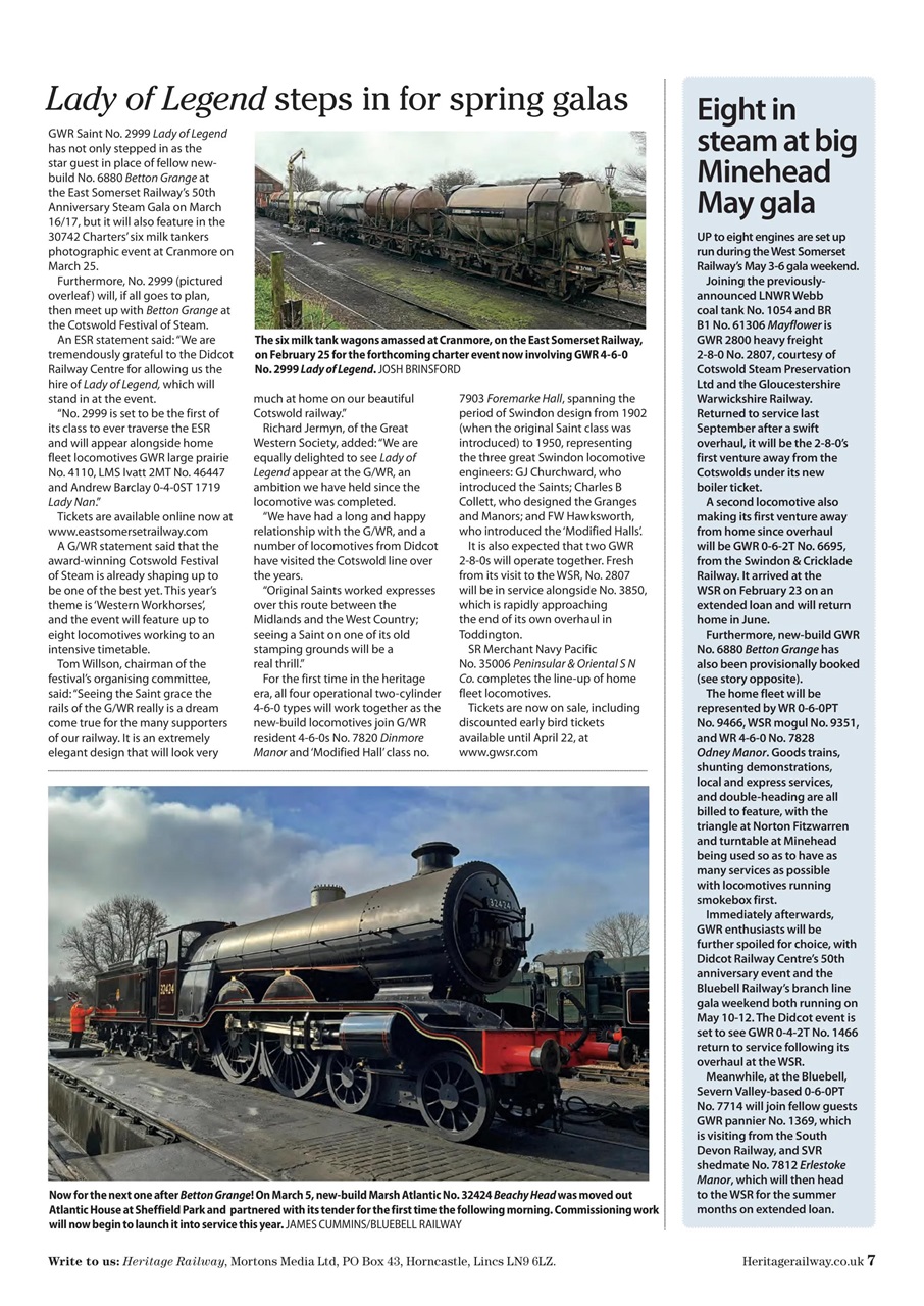 Heritage Railway Preview Pages