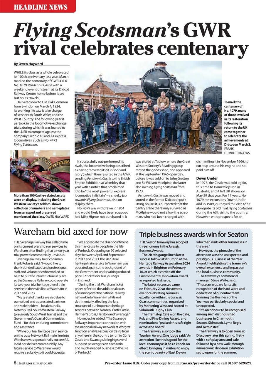 Heritage Railway Preview Pages