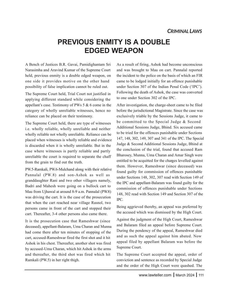 Lawteller – A Legal Awareness Magazine Preview Pages