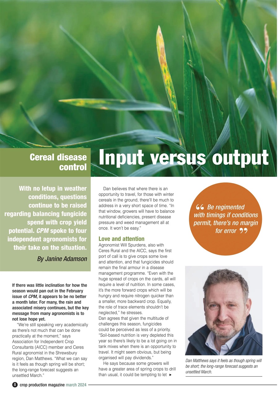 Crop Production Magazine Preview Pages