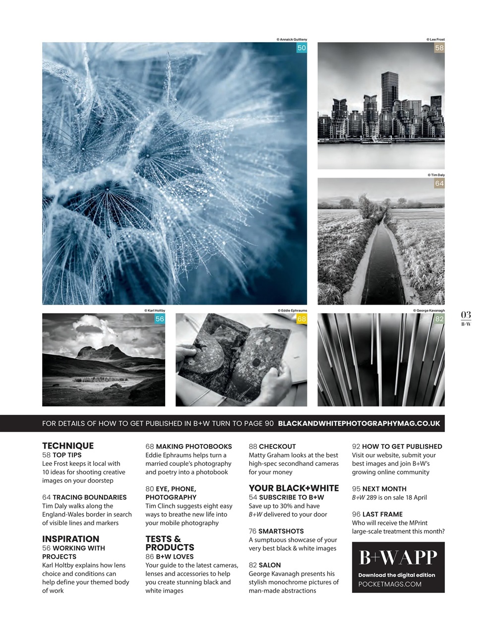 Black+White Photography Preview Pages