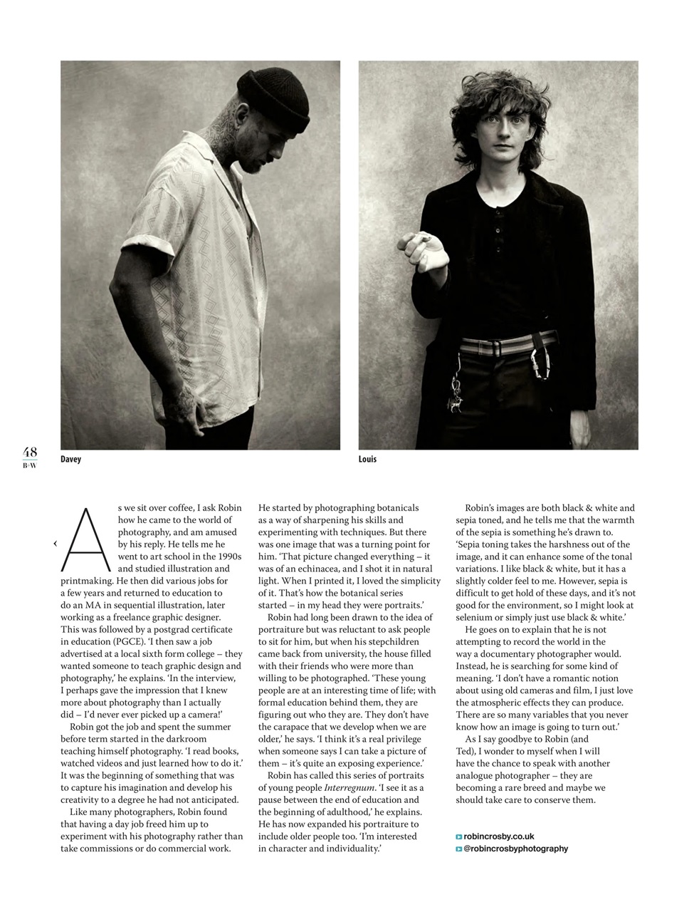 Black+White Photography Preview Pages