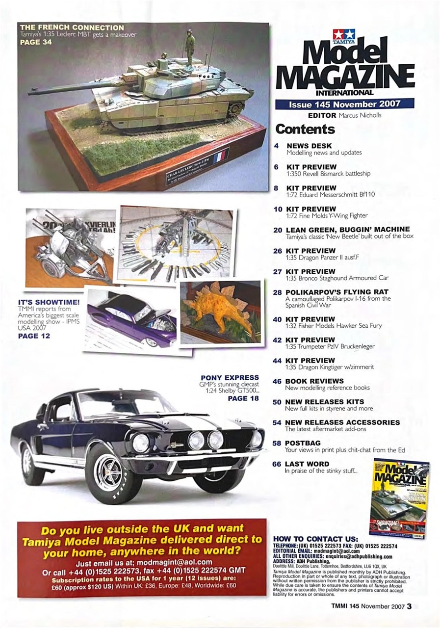 Tamiya Model Magazine Preview Pages