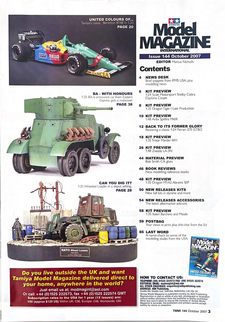 Tamiya Model Magazine Preview Pages
