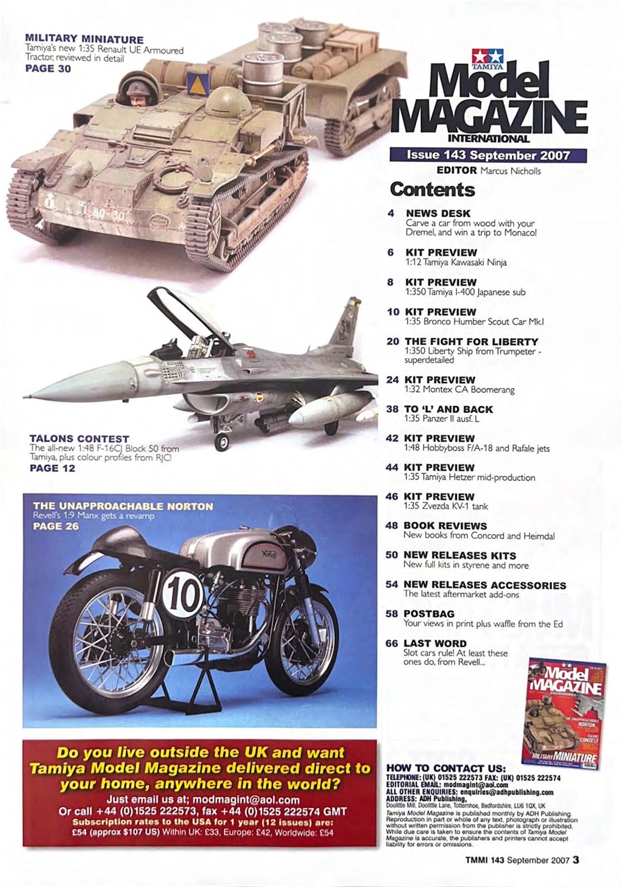 Tamiya Model Magazine Preview Pages