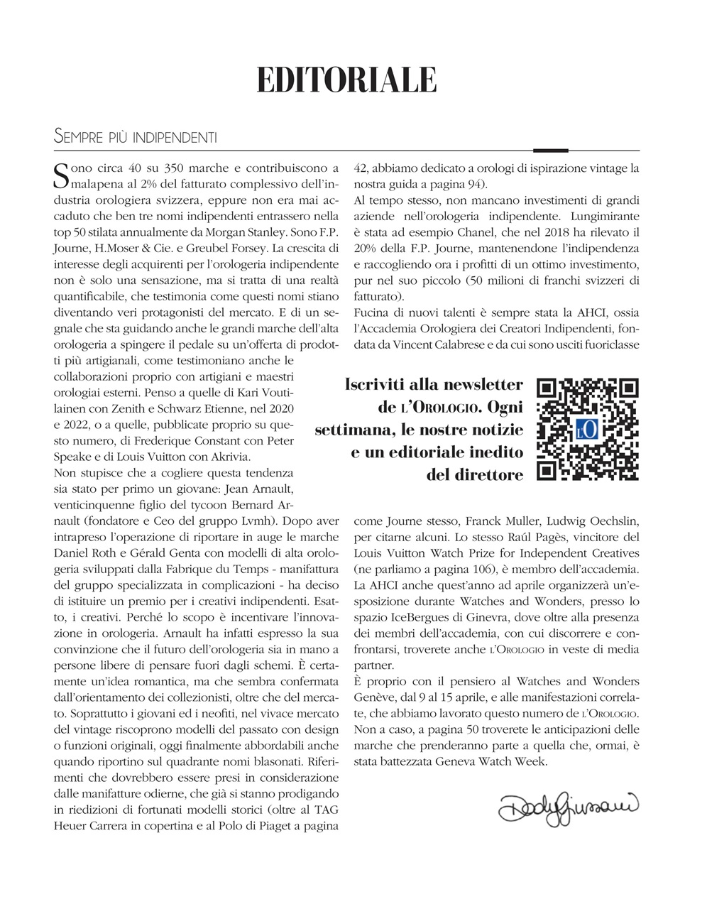 L'Orologio Preview Pages