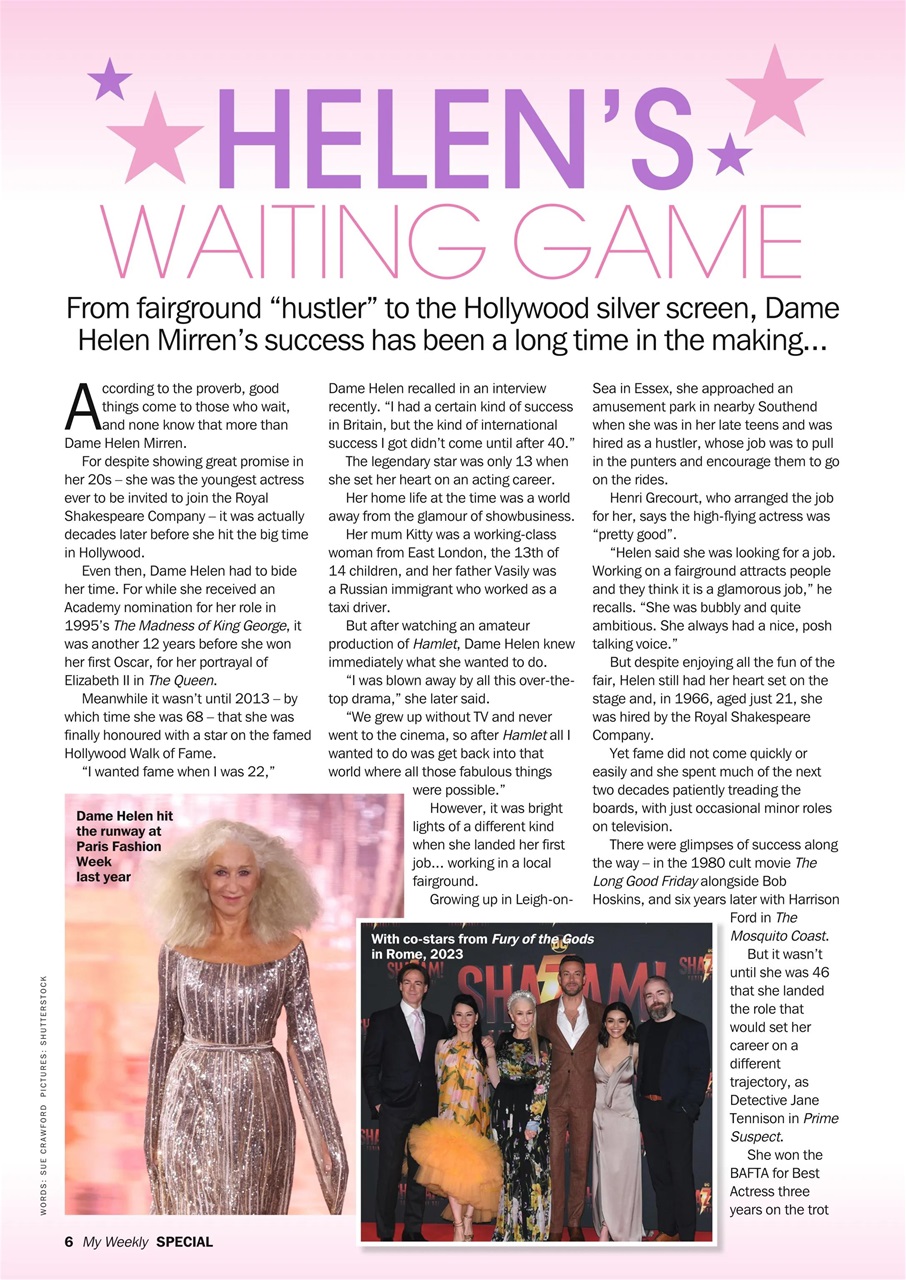 My Weekly Special Preview Pages