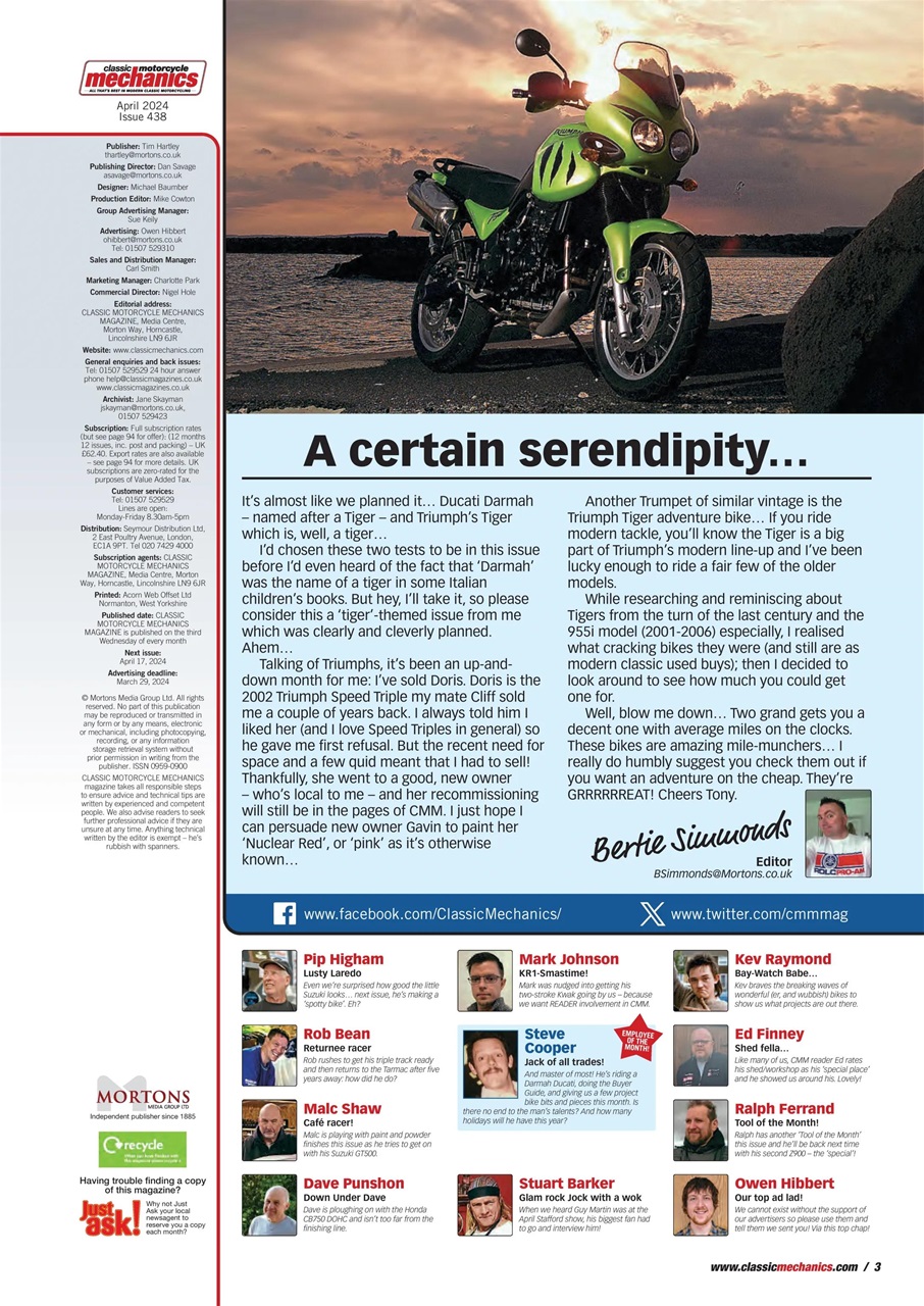 Classic Motorcycle Mechanics Preview Pages