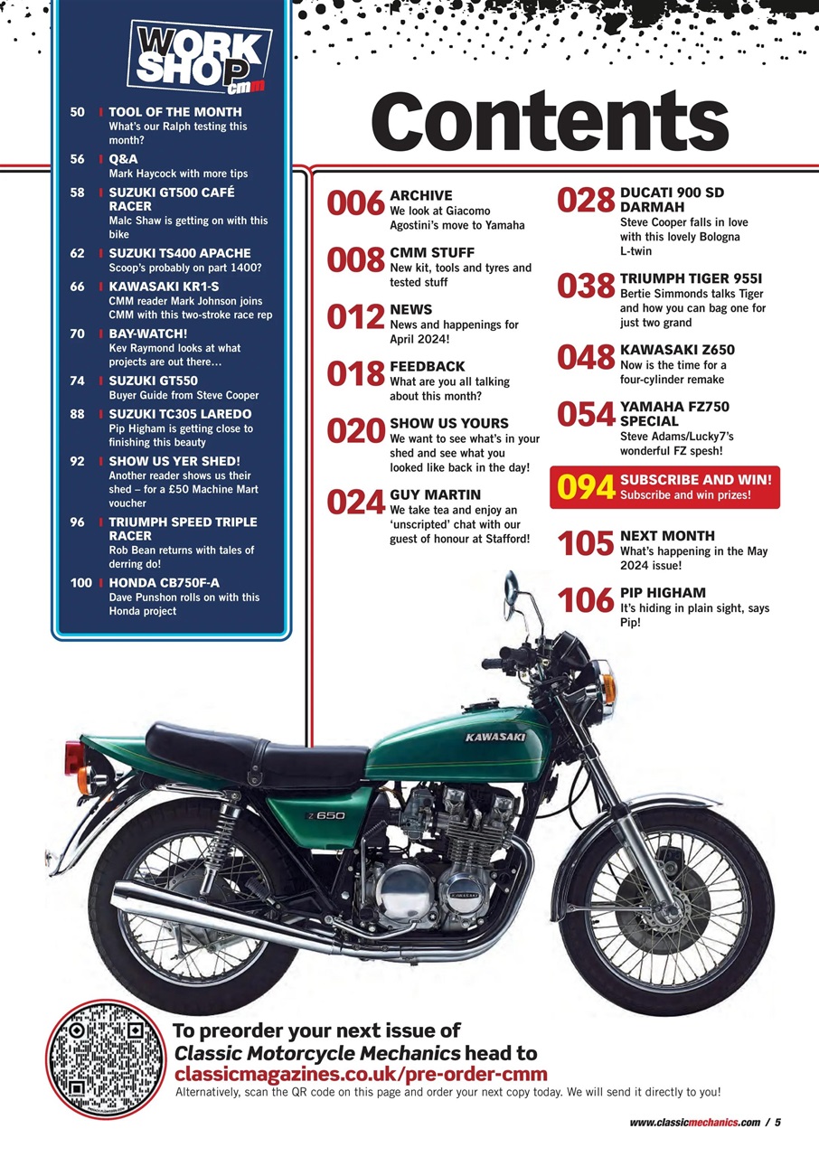 Classic Motorcycle Mechanics Preview Pages