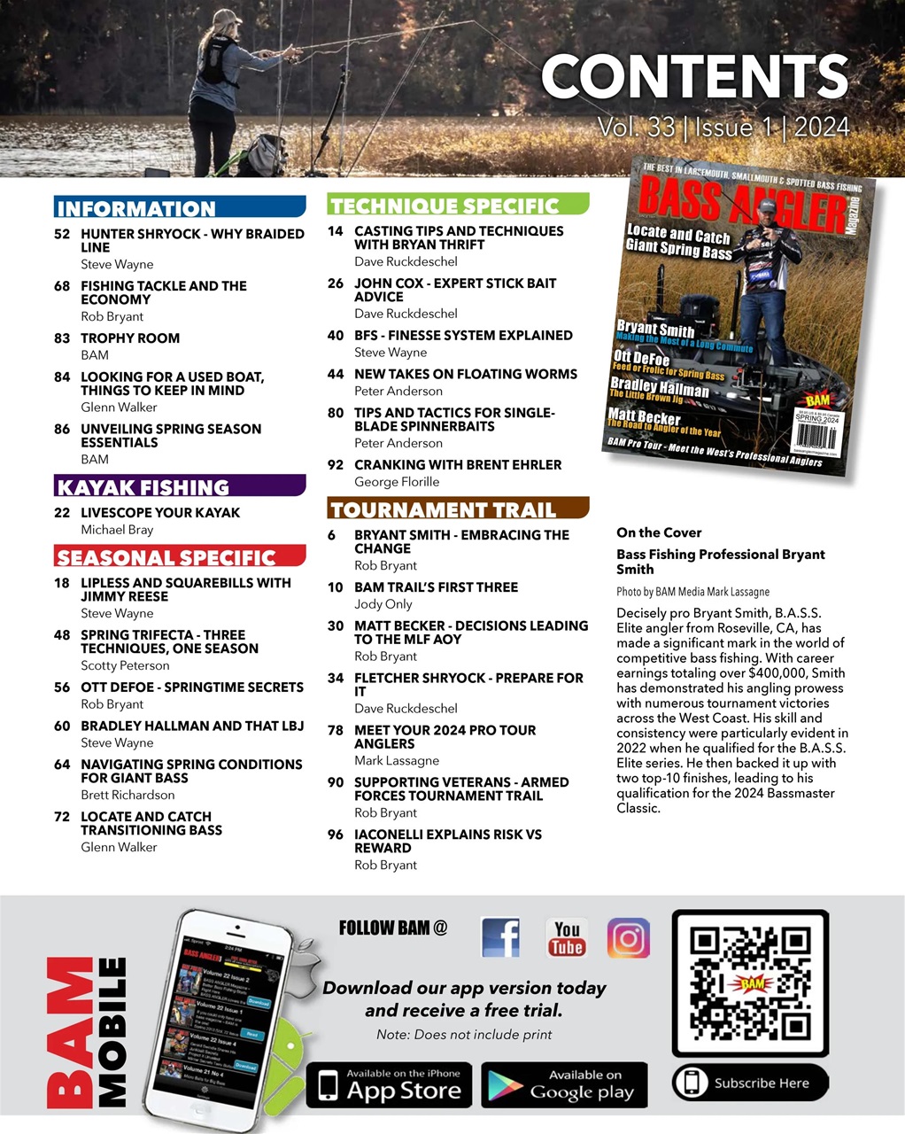 BASS ANGLER MAGAZINE Preview Pages