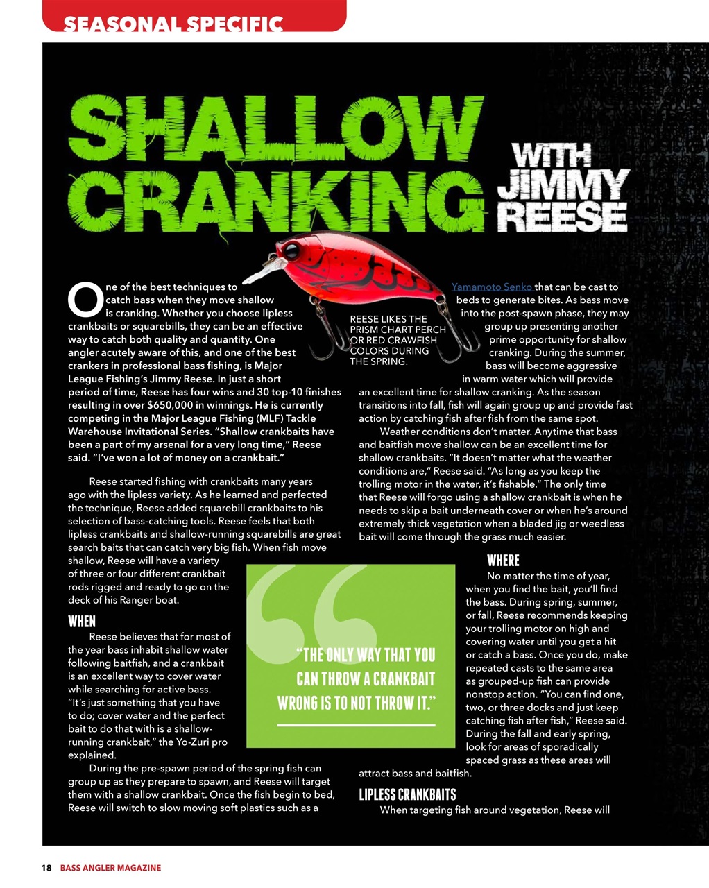 BASS ANGLER MAGAZINE Preview Pages